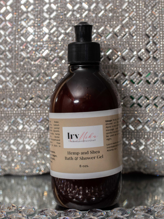 IrvMika Hemp and Shea Bath & Shower Gel